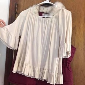 White off shoulder top